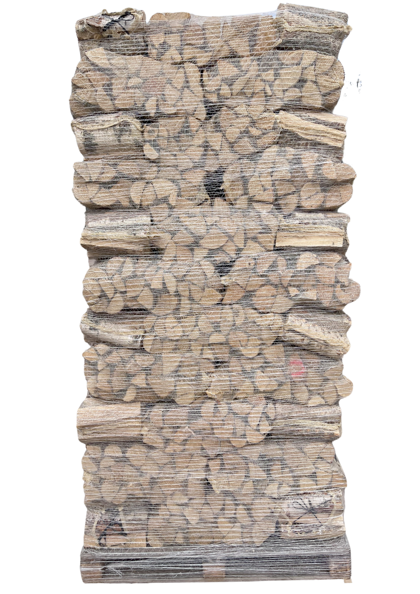 Estonian firewood birch firewood in 40 liter net bag ready for delivery to Scandinavia